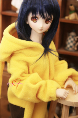 Cosplay Clothes One Piece Pajamas Jumpsuit Yellow for 1/6 1/4 1/3 Uncle BJD Doll