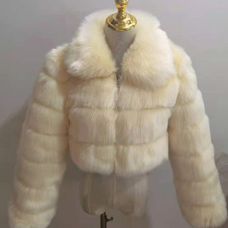 New faux fur coat women coat fox fur short coat