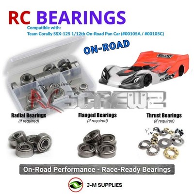 RCScrewZ Metal Shielded Bearings cor020b for Corally SSX-125 (#00105A/C) | SET