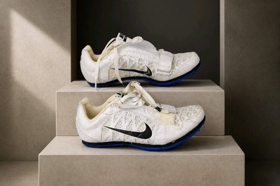 Nike '' Zoom LJ '' White Long Jump / Track Spikes UK Ladies / Teens 5