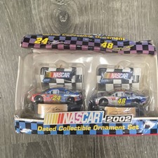 Trevco NASCAR 2002 Collectible Car Racing Ornament Set 24 48 Christmas