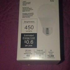 E26 Light Bulb 5W 450 Lumens 120V Energy Efficient LED 15,000 Hour Long Life