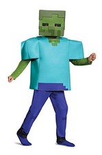 Kids Minecraft Zombie Costume Medium 7-8 Officially Licensed Outfit
