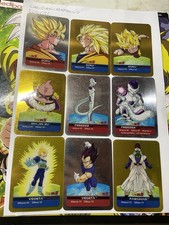 9 Lamicards Dragon Ball Z Serie Oro Argento Platino 2006 Goku Vegeta Freeza ITA