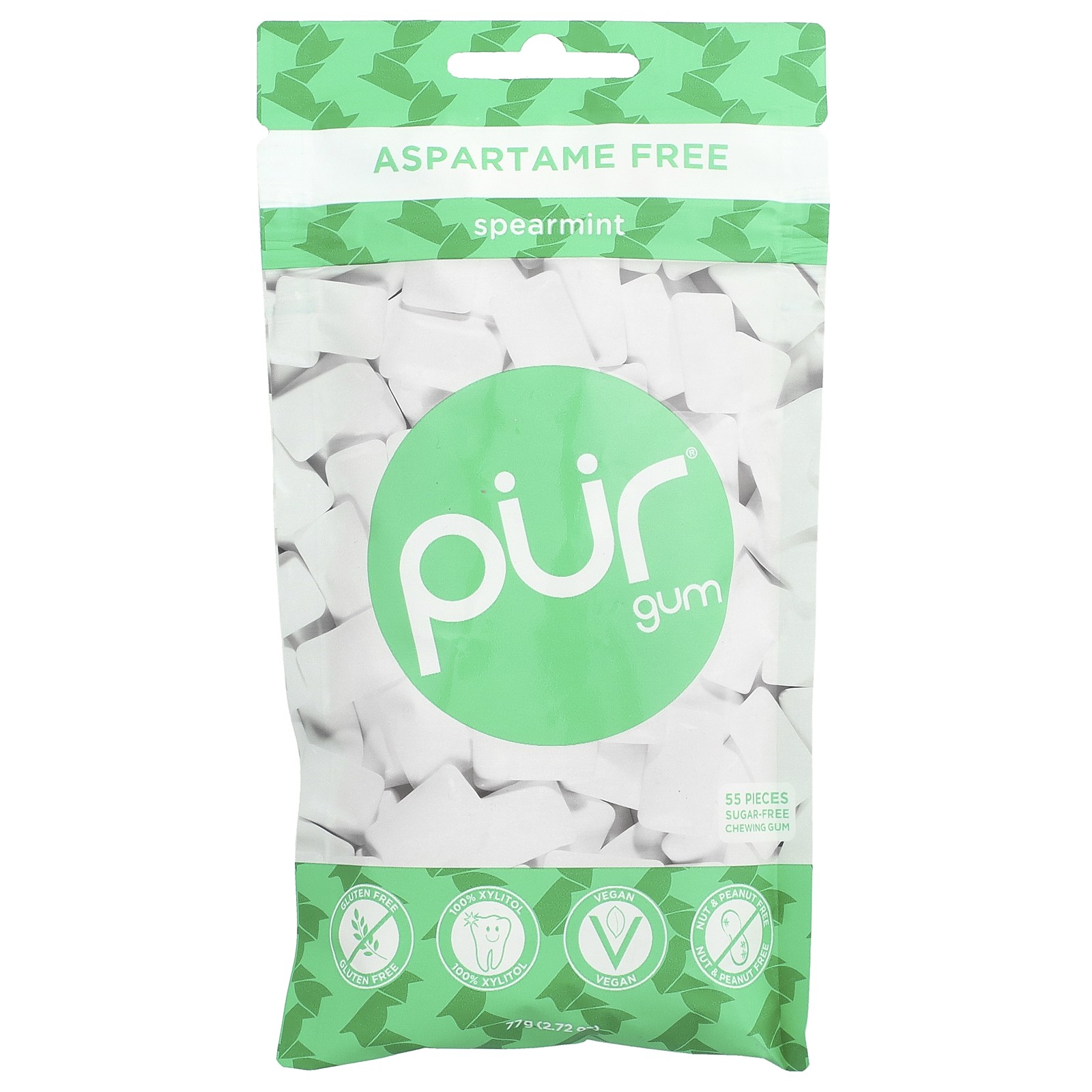 Жевательная резинка с мятой 55 штук 272 унции 77 г 2090₽