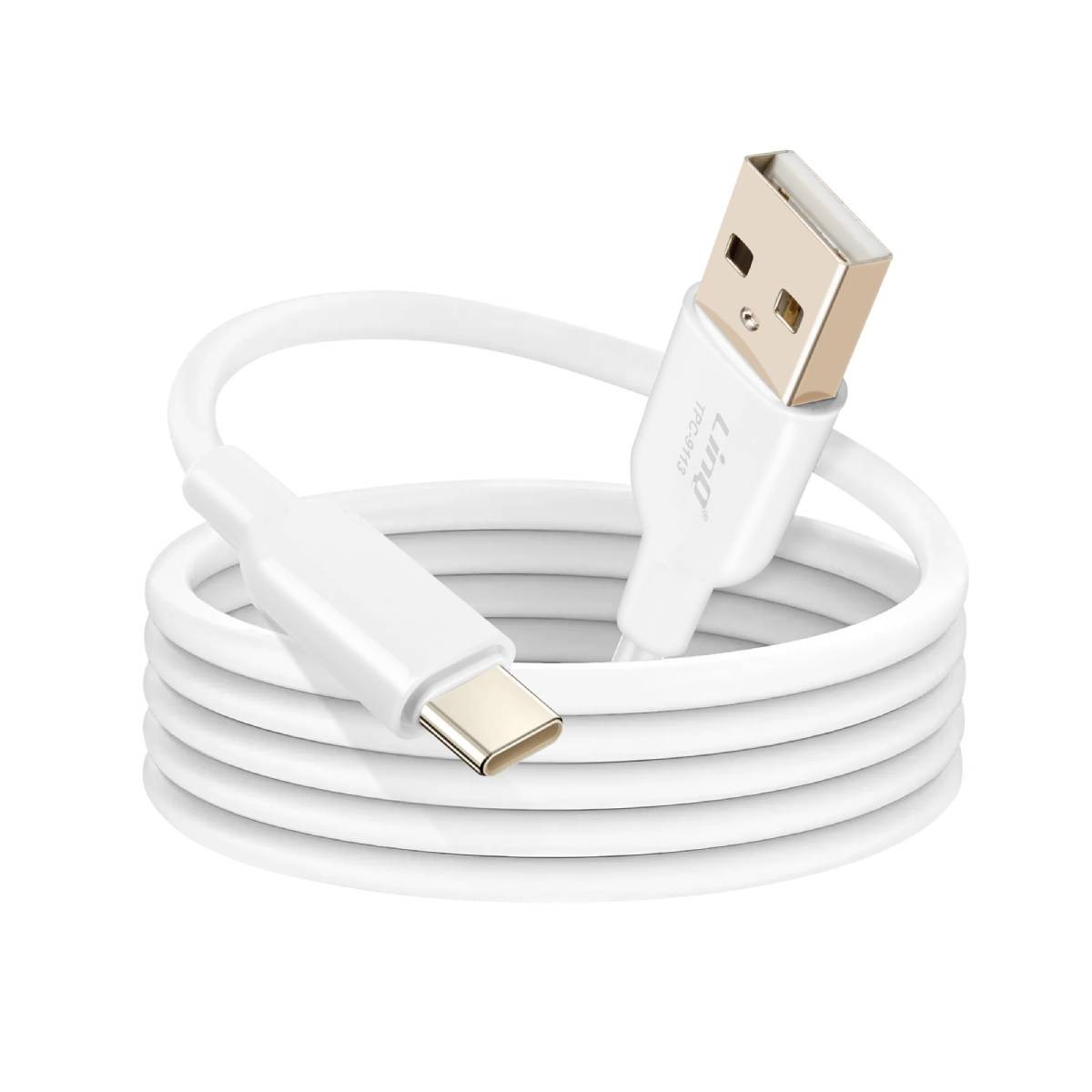 Câble USB-C LinQ cordon de charge 3A de 1m20 compatible smartphone tablette et PC portable