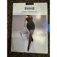 Wolford Individual 10 Back Seam Tights - Size Medium