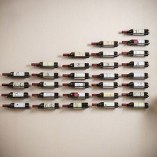 2 Pcs Wall-mounted Glasses Storage Rack Simple Style Display Shelf