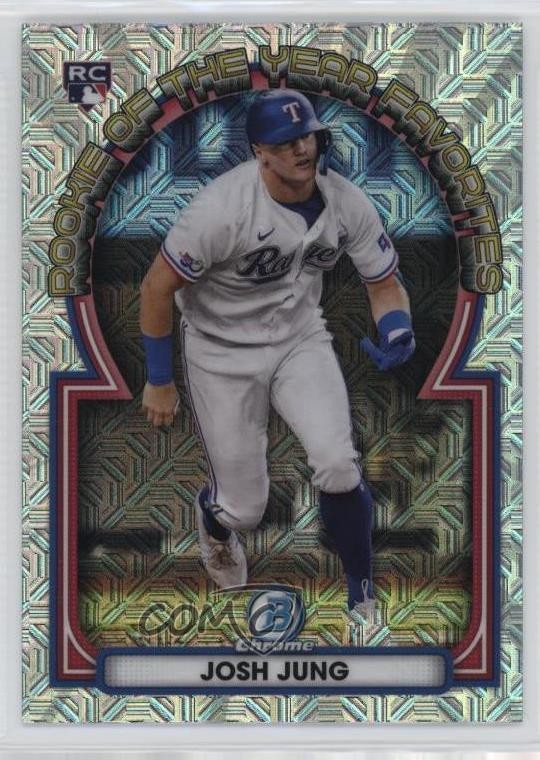 2023 Bowman Rookie of the Year Favorites Mega Box Mojo Refractor Josh Jung 0ip8