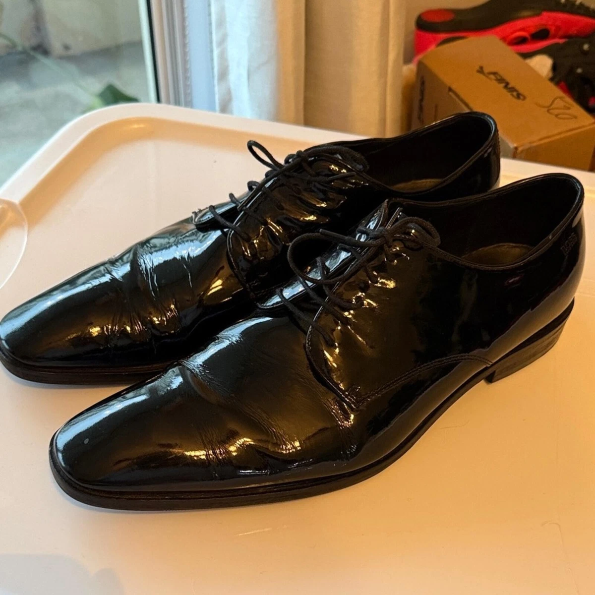 Hugo BossHigline Tuxedo Patent Leather Loafers Size 9 Tux loafers in patent leather in - black - BH203GH1WU-001  main image 2