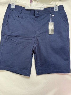 Square Meter Men s Chino Walking Shorts Size Large Navy Blue New