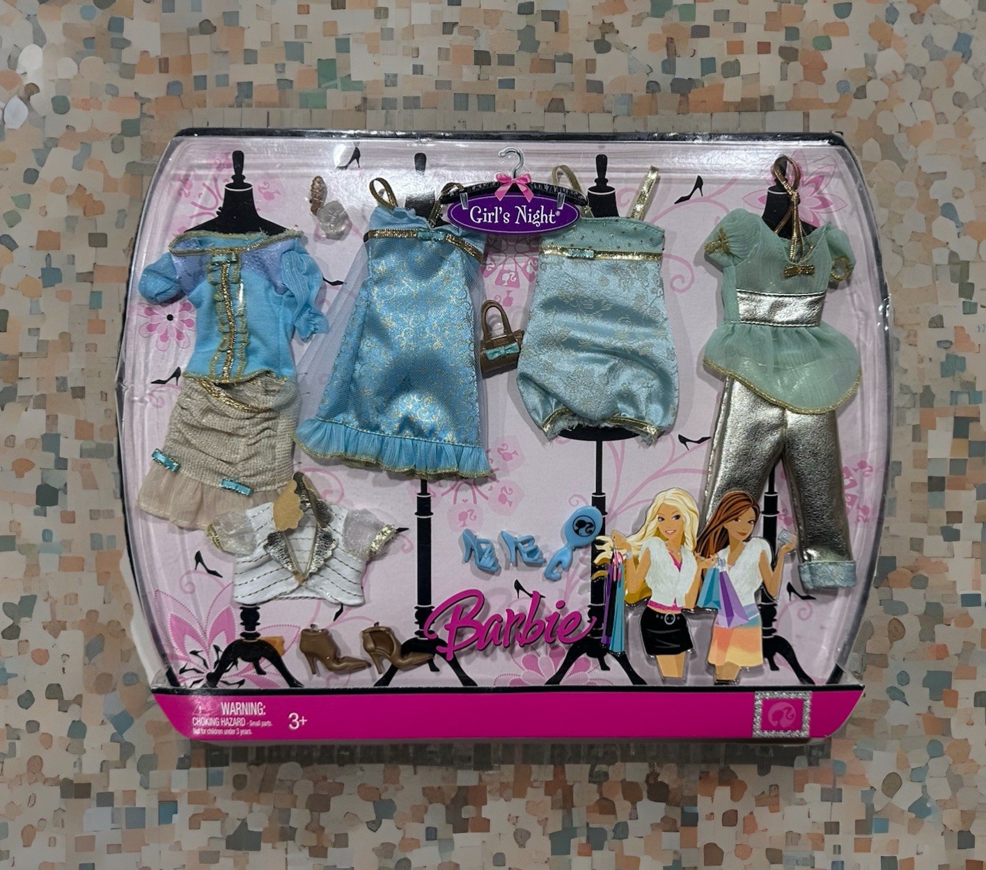 Barbie Girl&rsquo;s Night ~ Fashion Fever Modern Glam Fashion Pack 14 Pcs L9801⭐️New⭐️