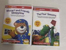 Baby Genius Favorite Nursery Rhymes Mozart Sleepytime DVDs Lot of 2