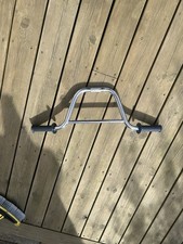 Old School 1980s BMX Handlebars with Blue Mongoose Grips
