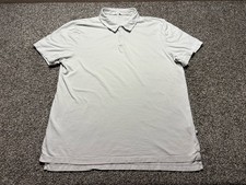 James Perse Polo Shirt Mens 4 Light Gray Standard Made In USA Cotton