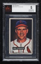 1951 Bowman Enos Slaughter #58 BVG 5 HOF 0q3