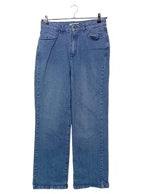 NAF NAF High Waist Jeans Damen Jeans Gr. DE 42 blau Casual-Look