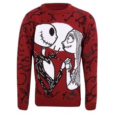 Disney Store Nightmare Before Christmas Jack and Sally Jumper - Medium - BNWT