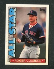 Roger Clemens Limited Edition 1990 Topps TV GLOSSY All-Star Baseball Card #25