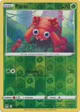 PARAS 0004/196 LOST ORIGIN POKEMON (REVERSE HOLO, NM)