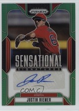 2025 Panini Prizm Sensational Signatures Green Justin Riemer #SS-JR Auto 0wq4