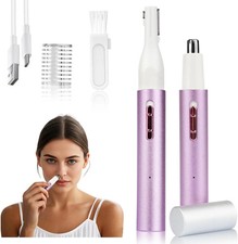 2026 Rechargeable Nose Ear Hair Trimmer, Dual-Edge Blade Electric Clipper for