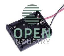 10PCS Plastic Battery Case Storage Box Holder with Wire Leads for 3 X AA 4.5V