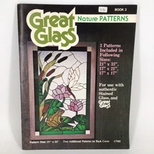 Great Glass for Beginners Book Stained Glass Patterns Directions Soft Cover Book