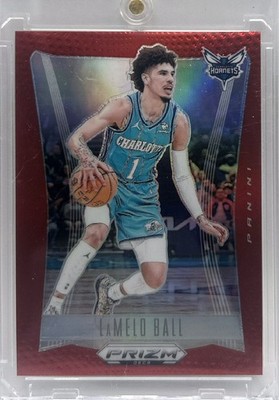 2023-24 Panini Prizm Deca - #98 LaMelo Ball /199 Red Prizm Hornets Wolves