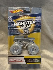 Hot Wheels Monster Jam Silver Collection 25 Years Grave Digger NEW In Box