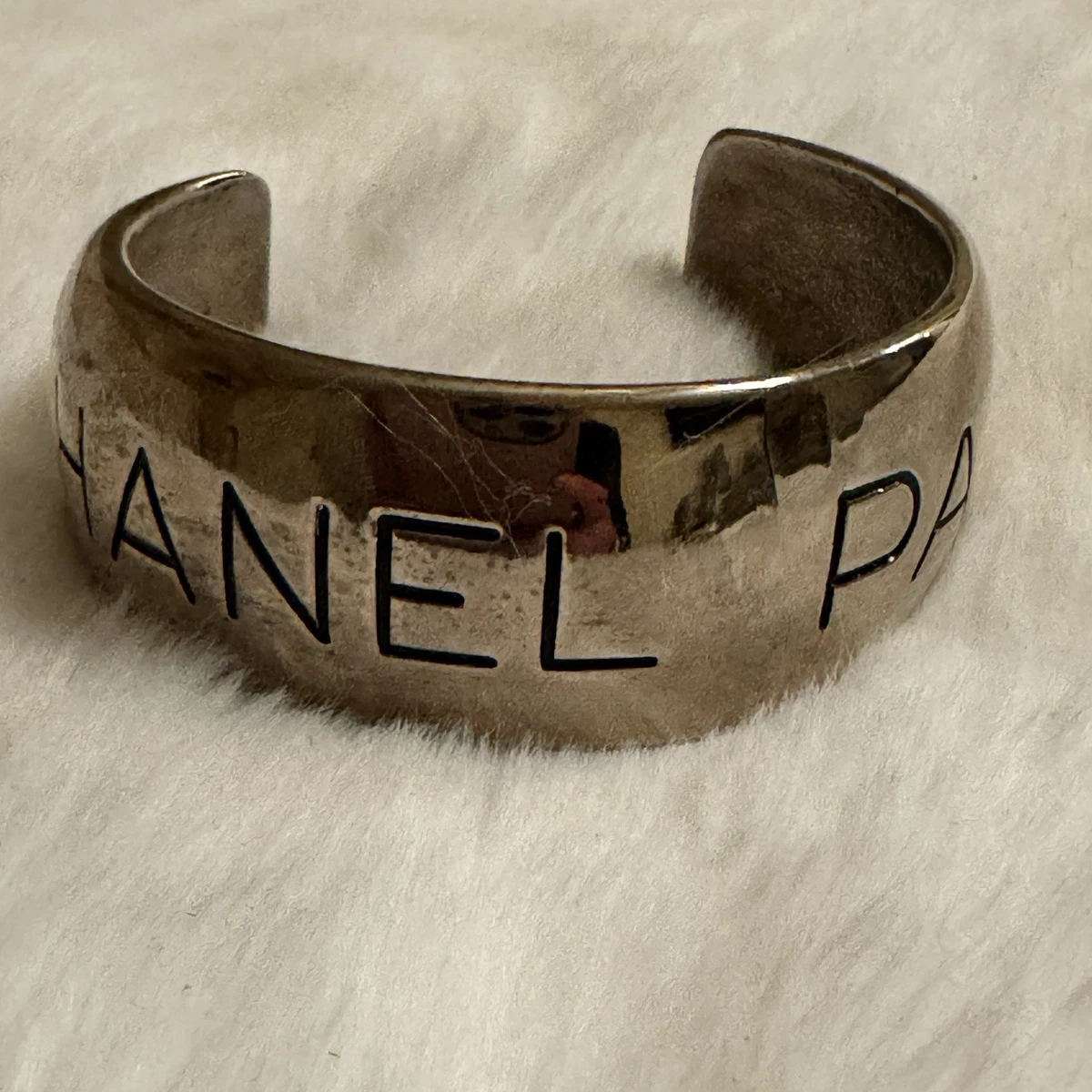 （vintage）CHANEL silver bangle CHANEL Silver Plated Bangle Fashion Bracelets for sale | eBay