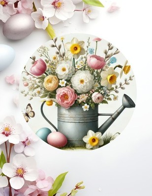 Easter~ Floral~ 10 inch~ Metal~ Round ~ Sign~ FREE shipping~ CHOICE~ Gifts