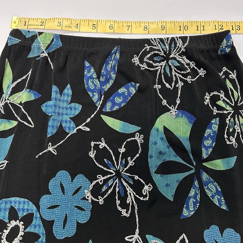 Vintage Y2K Mirasol Women Maxi Skirt Sz M Pull On Floral Whimsigoth Fairy Grunge - Picture 5 of 6