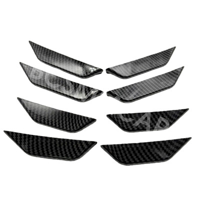 8x Car Front Rear Bumper Lip Splitter Spoiler Diffuser Wing Protector Body Kit