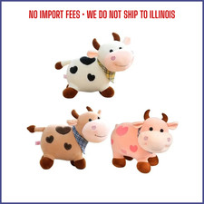 20cm Cute Cartoon Cow Plush Toy Soft Stuffed Animal Doll Home Decor Gift for Kid