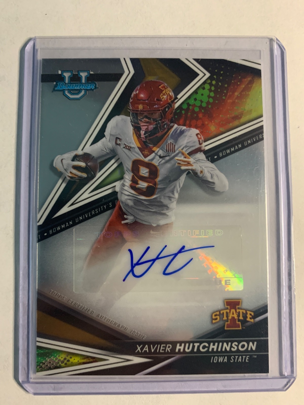 2022 Bowman U Chrome Chrome Prospect Auto Xavier Hutchinson #32 Auto