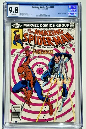 AMAZING SPIDER-MAN 201 * CGC 9.8 * PUNISHER COVER * Marvel 1980 NM+