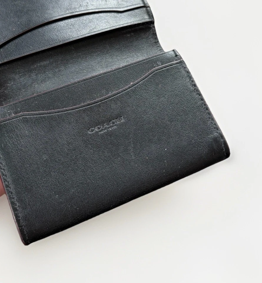 Coach Mens Bifold Leather Wallet Monogram - Image 4 of 4