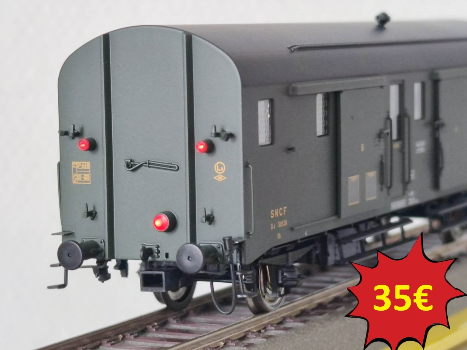 Wagon Fourgon DEV 52 REE MODELES VB-337 haute fidélité HO