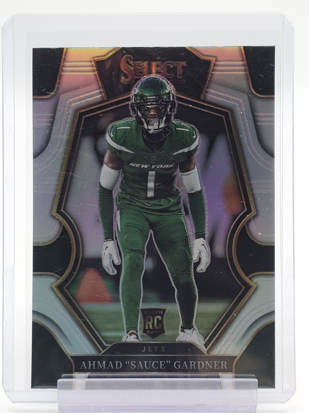 2022 PANINI SELECT AHMAD SAUCE GARDNER SILVER PRIZM ROOKIE RC #177 JETS Q0757