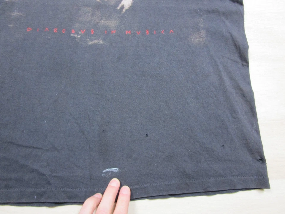 Vintage Slayer Band T-Shirt XL Single Stitch 90s The Record Exchange Promo Rare - Image 3 of 4