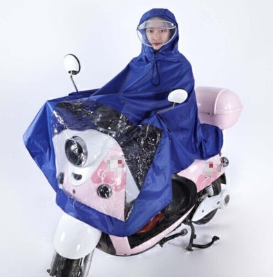 PVC Wasserdichte Poncho Tragbarer Motorrad-Regenmantel Fahrrad Regenschutz