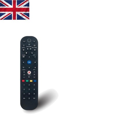 Robuste ABS-Fernbedienung Ersatz für Manhattan Freeview - schwarzes Design, 10 m Reichweite