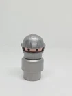Vintage Fisher Price little people gray/silver KNIGHT for Castle