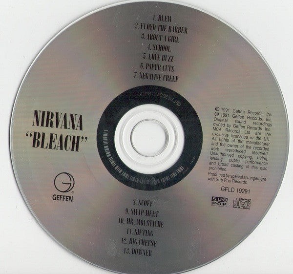 NIRVANA BLEACH レコード　オランダ盤 NIRVANA BLEACH レコード オランダ盤 Buy Nirvana : Bleach (LP, Album