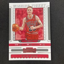 Steve Kerr 2019-20 Panini Contenders Winning Ticket #27 Chicago Bulls