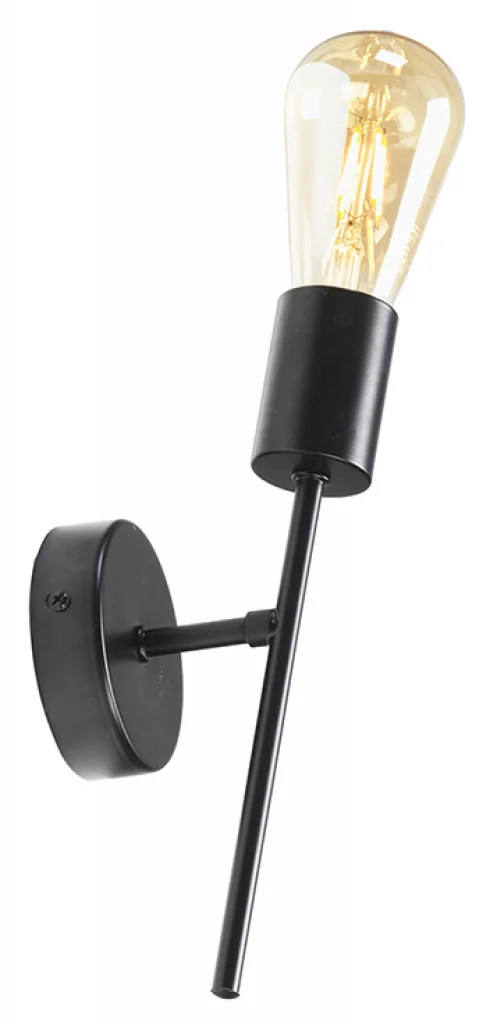 Wall Light Black Salla Oaks Lighting 6536/1 WB SF