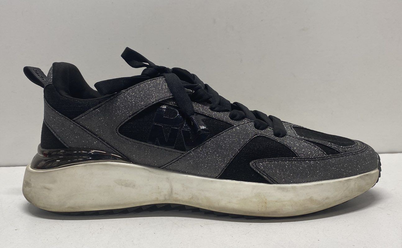 DKNY Black / Gray Solid Sneaker Athletic Sneaker … - image 3