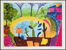 David Hockney Original COA Painting Hand-Signed Numbered