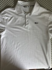 Black Clover Men's Polo Shirt White L Logo Short Sleeve Collared Knit